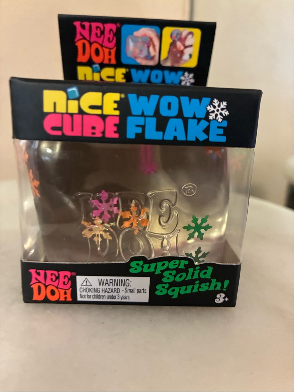 Nice Cube Wow Flake Clear Squishy Stress Toy